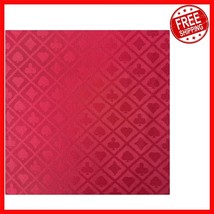 Elegant 108x60 Inch Red Poker Table Fabric - Durable Speed Cloth for Cas... - $1,022.01 MXN