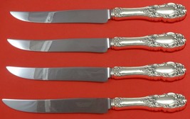 Grand Duchess by Towle Sterling Silver Steak Knife Set 4pc Texas Sized Custom - £223.46 GBP
