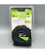 Pittsburgh 25ft x 1in Quikfind Tape Measure 47737 ABS Rubber Wrapped Case - £4.57 GBP