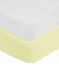 aBaby Toddler Mattress Protector and Sheet Combo, Yellow - $8.90