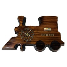 Railroad On The Move Wall Clock Seaboard System Handcrafted Collectible - $50.02