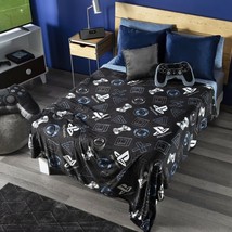 PLAYSTATION TEENS KIDS BOYS LIGHT BLANKET PS4 AND CUSHION SET 2PCS QUEEN... - $73.50