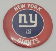 New York Giants Vintage 3.5&quot; Large Pinback Button Made in USA - £19.62 GBP