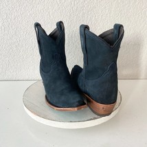 Lane EMMA JANE Womens Cowboy Bootie 7.5 Blue Suede Western Cowgirl Ankle... - $133.65