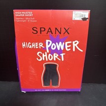 Spanx Women Higher Power Short High Waisted Shaper Short Size 1X Black Soft - $19.79