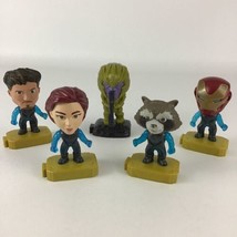 Marvel Avengers McDonald&#39;s Hawkeye Thanos Raccoon Action Figure Toy 5pc Lot 2019 - £10.29 GBP