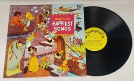 Disneyland Records Walt Disney&#39;s Happiest Songs 33 Rpm Vinyl 1967 DL-3509 - £19.67 GBP