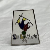 Loveland Colorado Ski Resort Skiing Winter Sports Enamel Lapel Hat Pin - $9.95