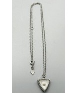 Sarah Coventry Dawn to Dusk Reversible Pendant Necklace Pearl Rhinestone... - $13.08 CAD