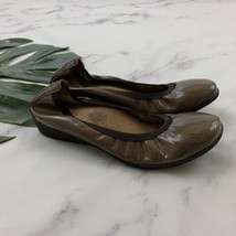 Taos Womens Ballet Flats Size 39 Brown Patent Leather Comfort Slip On Ro... - $36.62