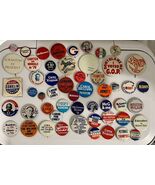 Vintage Political Election Republican And Democrat Assortment Of Pins. 5... - $354.64 MXN