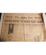Vintage Oct.  1935 WW2 Era The Sun Newpaper Italy Invades Ethiopia Germa... - £15.57 GBP