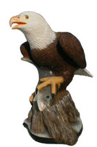 American Bald Eagle with Bass sculpture - $147.40