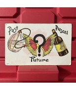 Past Present Future Postcard With Ben Franklin One Cent Antique Stamped ... - $12.27 CAD