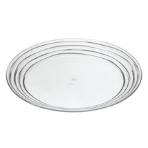 Clear Four Piece Round Swirl Acrylic Service For Four Dinner Plate Set - $82.49
