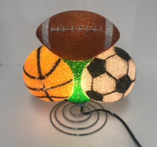SPORTS Popcorn Night Light Lamp Football, Soccer, Basketball Glow Bright - $19.99