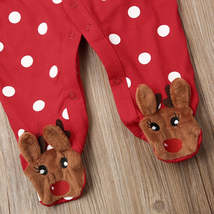 0-18M My First Christmas Baby Boy Girl Rompers Newborn Infant Baby Cartoon Deer  - £17.59 GBP