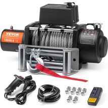 VEVOR Electric Winch Truck 18,000 lb Steel Cable IP65 Waterproof Remote Control - $548.49