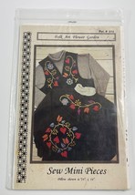 Folk Art Flower Garden Pat.#514 Sew Mini Pieces Pillow Shawn is &#39;&#39;14x14&#39;&#39; - $9.89