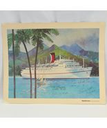 Carnival Cruise Lines Mari Gras  Souvenir Placemat 11&quot; x 14&quot; Signed By S... - $287.49 MXN