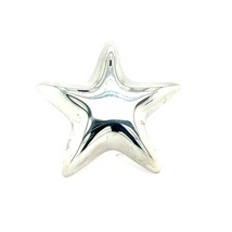 Tiffany &amp; Co Authentic Estate Puffed Star Brooch Silver TIF389 - £193.91 GBP