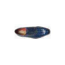 Stacy Adams Riccardi Plain Toe Oxford Shoes Animal Print Blue 25575-400 image 5