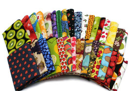 10 Fat Quarters - Fruit Citrus Fruity Food Cooking Kitchen Cotton Fabric M224.01 - £31.45 GBP