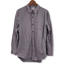 On The Byas Grey Button Front Shirt Small - $12.89