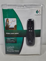 Logitech R400 Black Presenter Remote Control Red Laser Pointer 50&#39; Range... - £15.76 GBP