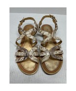 Kate Spade Snake Print Leather Strappy Gladiator Flat Sandals Womens Sz ... - $820.07 MXN