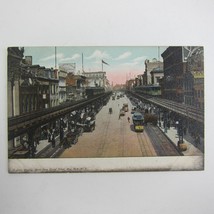 Postcard New York City Bowery North From Grand Street Antique UNPOSTED RARE - £12.04 GBP