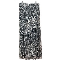 Chico&#39;s Maxi Skirt Womens Size 0 Black White Zebra Lace Print 34in long NWT - $34.65