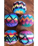Five (5) Hacky Sacks ~ Footbag ~ Hackysack ~ 90&#39;s Vintage Toy ~ Stressba... - $498.45 MXN