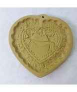 Wall Plaque Cookie Mold Brown Bag Cookie Art Co 1985 Heart and Doves Sto... - £20.31 GBP