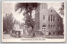 South Sioux City Nebraska Lutheran Church 1931 To Robinson PA Postcard H43 - $19.95