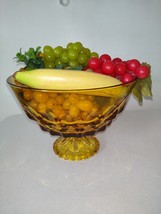Viking Georgian Amber Pedestal Trifle Fruit/Salad Bowl - $44.55