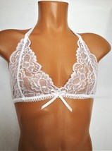 Sissy Bra, Crossdresser, MTF Bra, Transgender Lingerie, White Lace Men B... - $23.40
