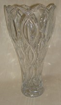 LENOX Clear Crystal Flower Vase large Heavy Vase 14&quot; - $49.49