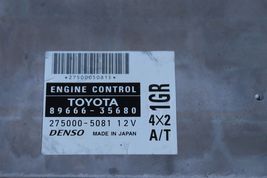 04 4Runner 4x2 4.0 ECM ECU Engine Control Module Immo Ignition Key 89661-35680 image 3