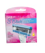 Harmon Face Values Triple Blade Cartridges, Fits Gilette Venus 4ct - $11.76