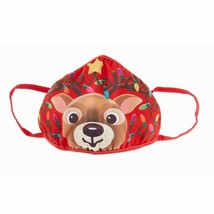 KURT ADLER ADULT CHRISTMAS FACE MASK RUDOLPH REINDEER SIZE SMALL D3918 - £5.45 GBP