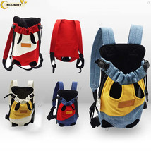 Pet Dog Carrier Backpack denim Dog Carriers Bag Outdoor Travel Backpack Breathab - £20.74 GBP+