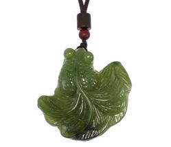 2&quot; China Certified Nature Hetian Nephrite Jade Gold Fish Hand Carved Nec... - $73.25