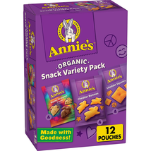 Annie&#39;S Organic Variety Pack, Cheddar Bunnies, Bunny Grahams &amp; Cheddar Squares,  - £10.88 GBP