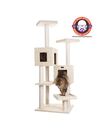 Multi-Level Real Wood Cat Tree with Two Condos and Perches by Armarkat - $311.95