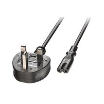 LINDY 30443 1 m Mains Power Cable UK 3 Pin Plug to IEC C7 Power Cable - ... - $28.00
