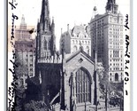 Trinità Chiesa New York Città Ny Nyc Udb Cartolina U20 - £2.40 GBP