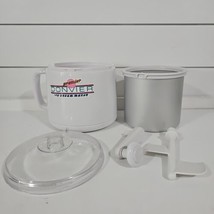 Donvier Premier Hand Powered Ice Cream Maker White 1 Pint Complete - $24.70