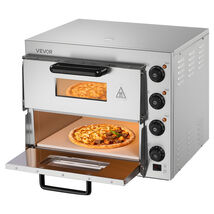 VEVOR Commercial Pizza Oven Countertop, 16" Double Deck Layers, Stainles... - $236.99