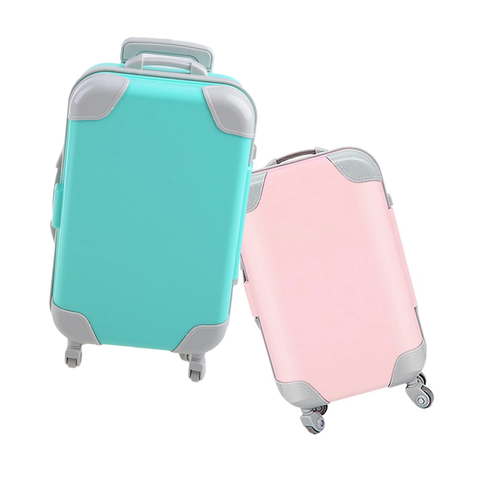 Game Fun Play Toys Mini Trolley False Dolls Travel Suitcase Packing Case Eyelash - £24.99 GBP